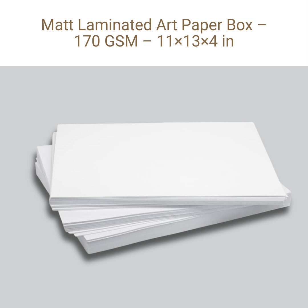 Picture of Matt Laminated Art Paper Box – 170 GSM – 11×13×4 in