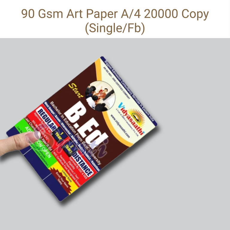 Picture of Art Paper – 90 GSM – A4 – Single/Front & Back – Qty 20000