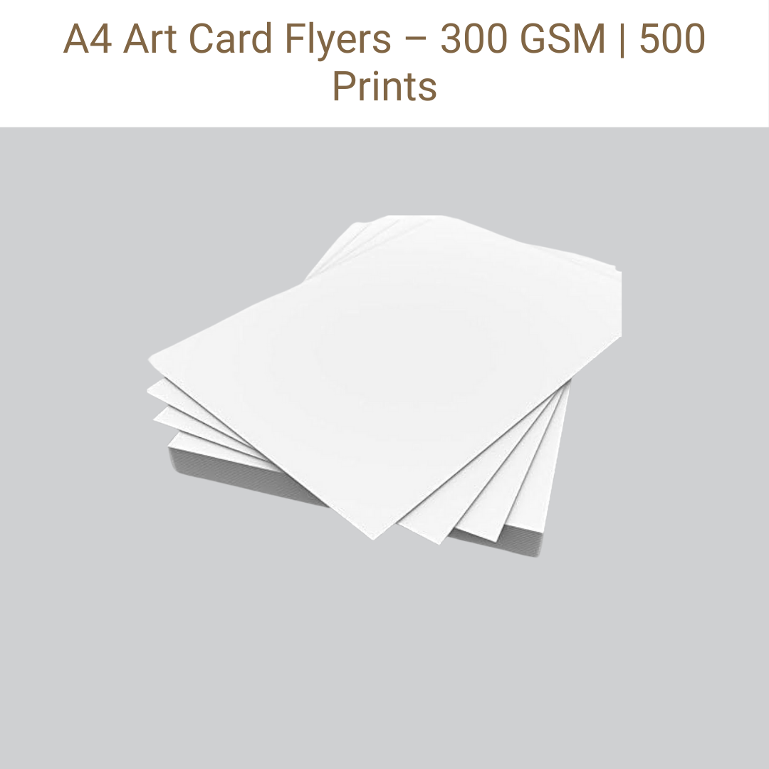 Picture of Art Card – 300 GSM – A4 – Front & Back – Qty 500