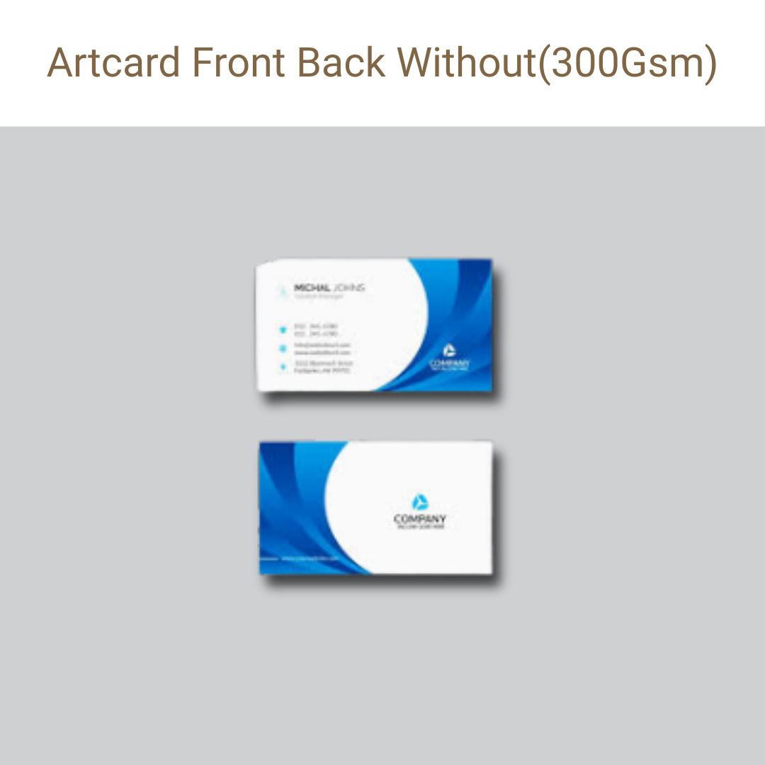 Picture of Art Card – 300 GSM – Front & Back