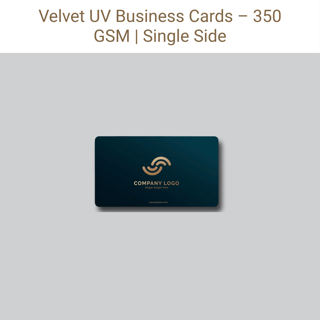 Picture of Velvet Card – 350 GSM – Single Side – UV