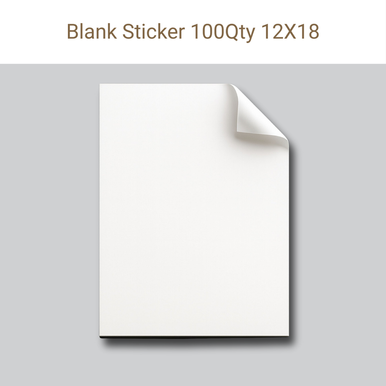 Picture of Blank Sticker – 12×18 in – Qty 100