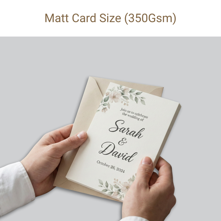 Picture of Matt Card – 350 GSM-Size
