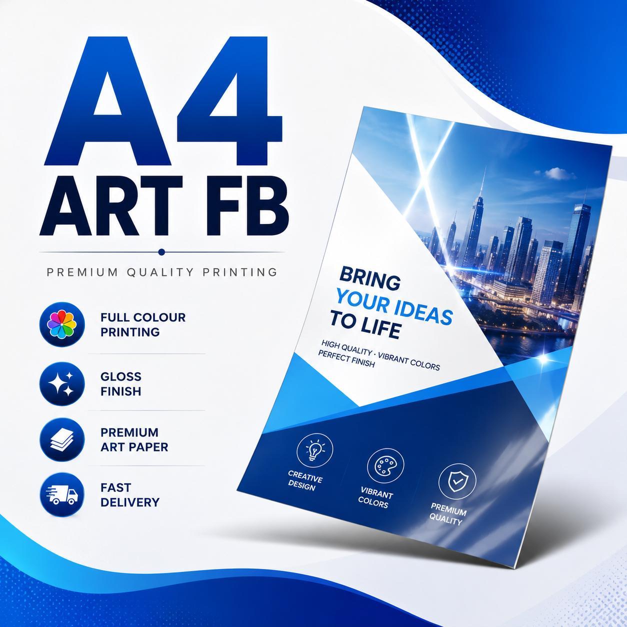 Picture of Art Card – 300 GSM – A4 – Front & Back